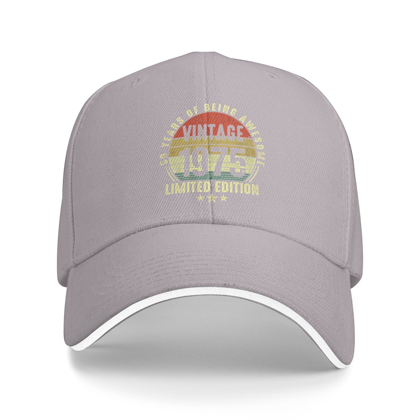 Vintage 1975 Baseball Cap, Cute Y2K Trucker Hat, Spring Men Women Outdoor Hiking Fishing Snapback