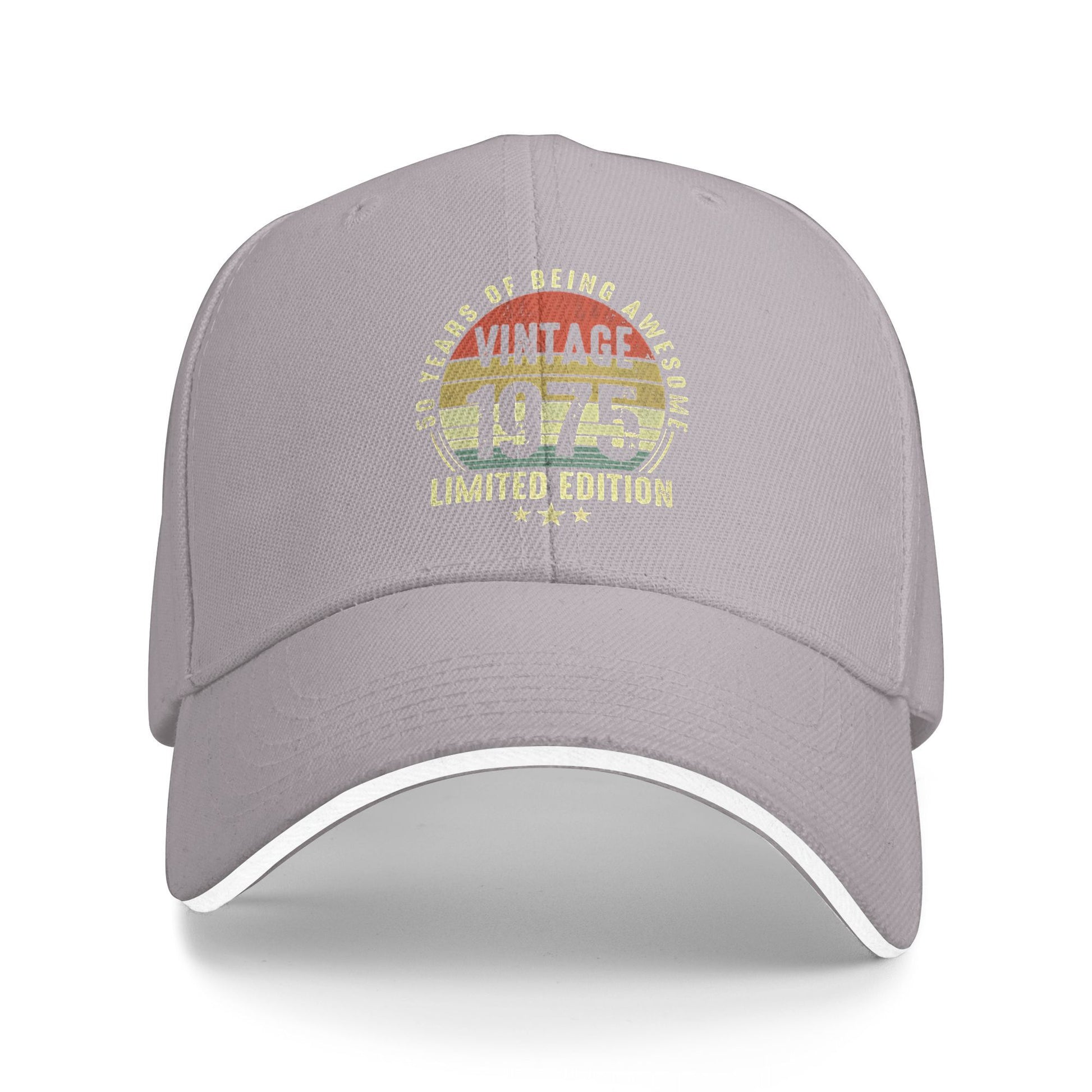 Vintage 1975 Baseball Cap, Cute Y2K Trucker Hat, Spring Men Women Outdoor Hiking Fishing Snapback