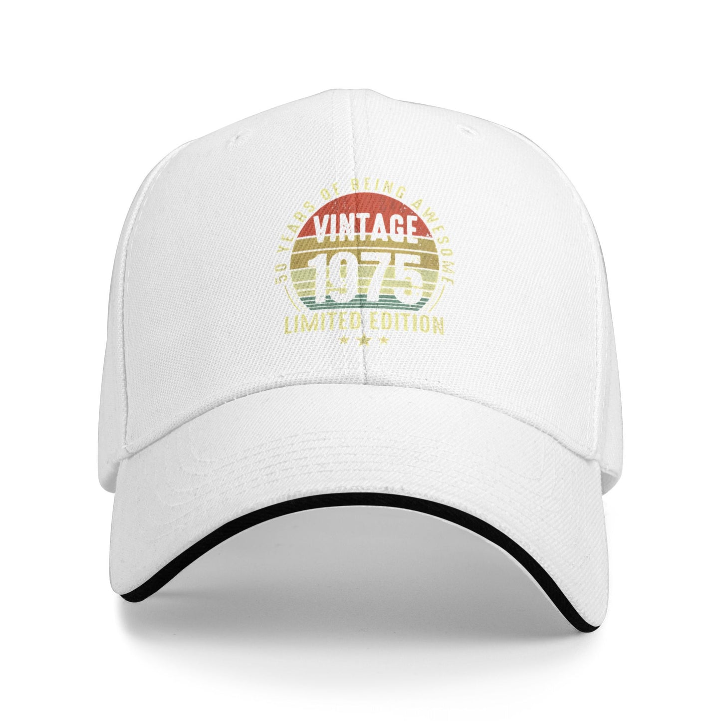 Vintage 1975 Baseball Cap, Cute Y2K Trucker Hat, Spring Men Women Outdoor Hiking Fishing Snapback
