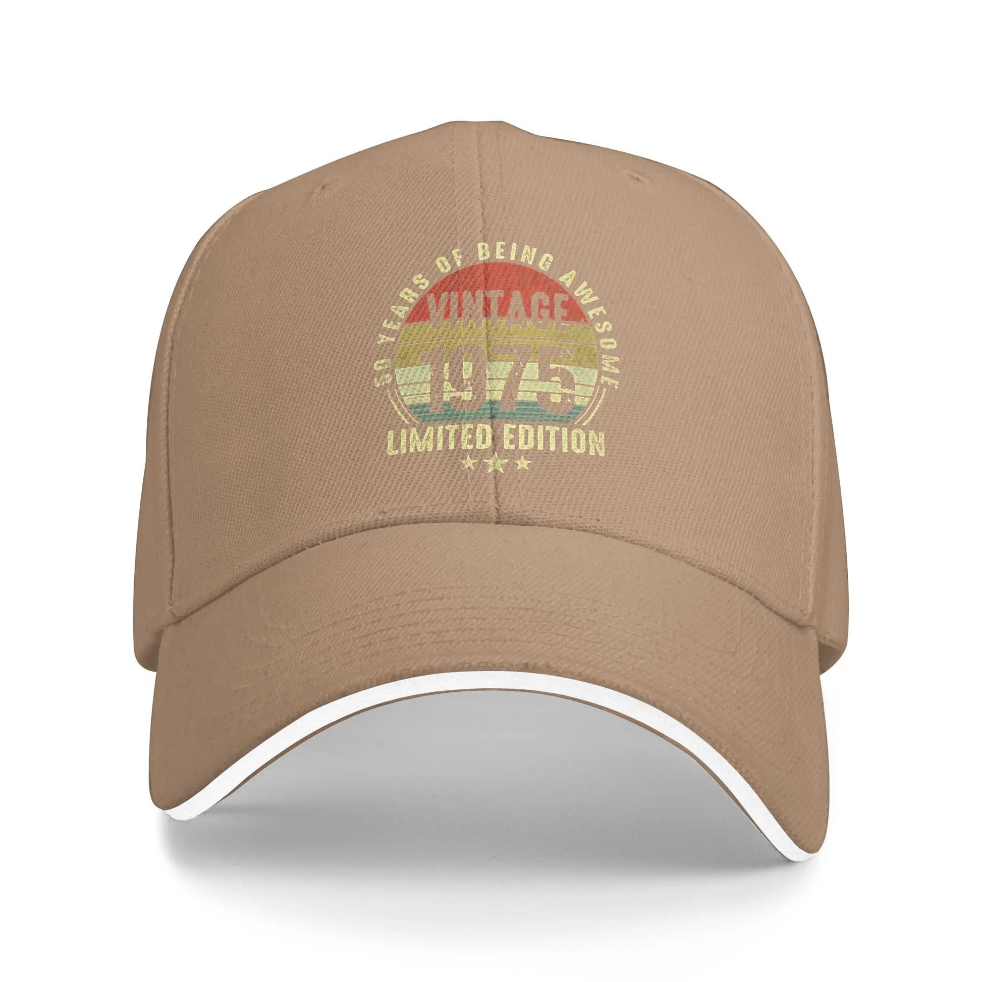 Vintage 1975 Baseball Cap, Cute Y2K Trucker Hat, Spring Men Women Outdoor Hiking Fishing Snapback