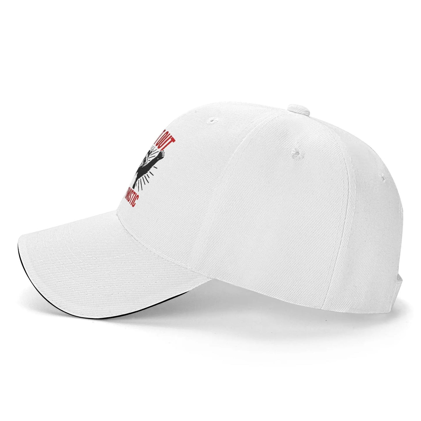 Burnt Out But Optimistic Sun Baseball Cap, Custom DIY Trucker Hat Summer Men Women, Trendy Wholesale Running Cap