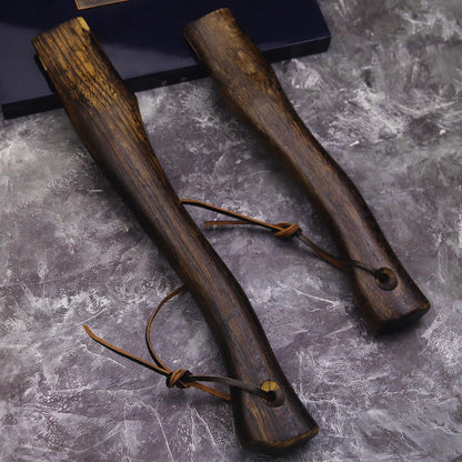 Solid Wood Axe Handle With Cowhide Lanyard For Reliable Tooling 1