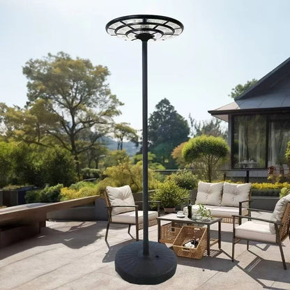 Motion Sensor Solar Floor Lamp for Outdoor Security and Emergency Use
