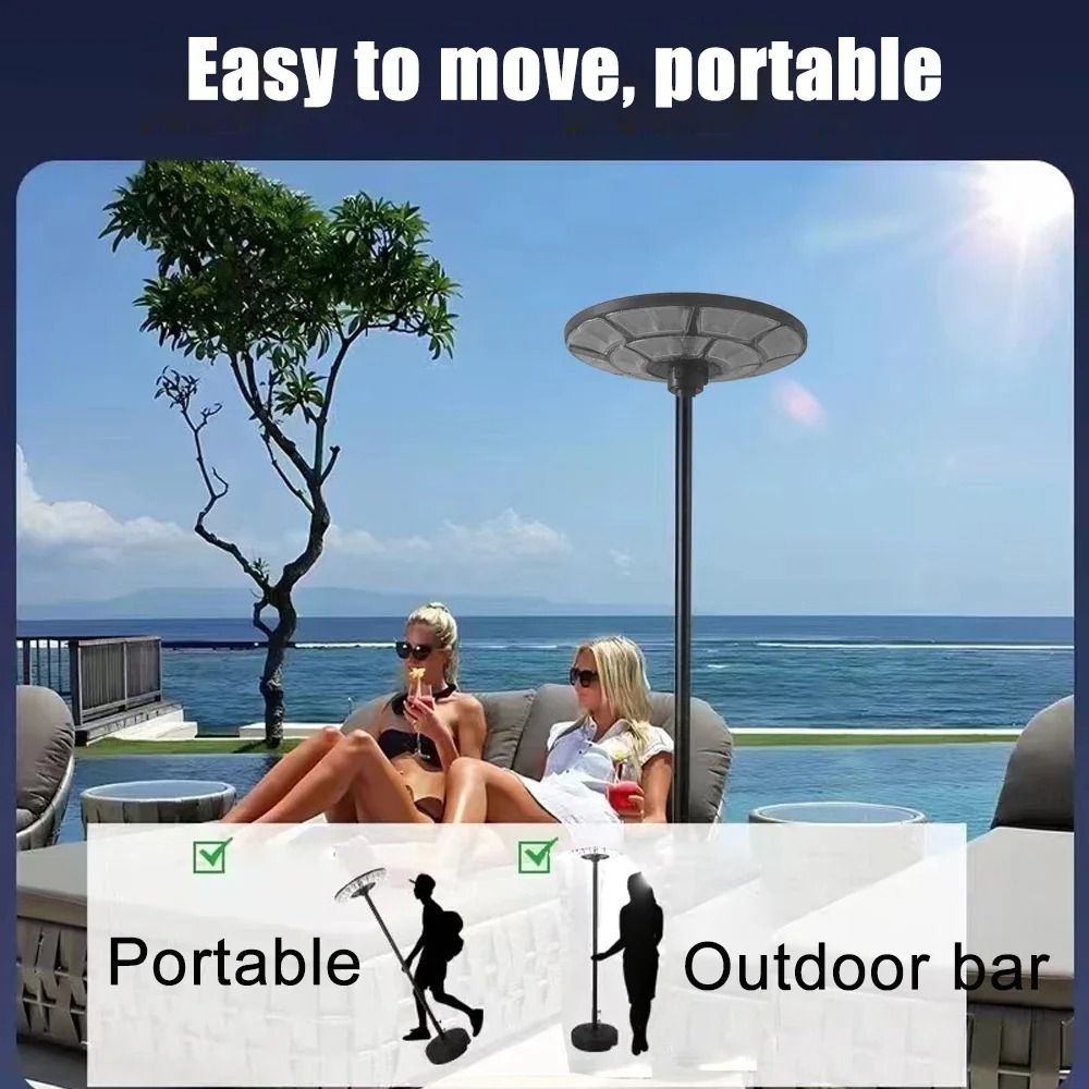 Motion Sensor Solar Floor Lamp For Outdoor Security And Emergency Use 3