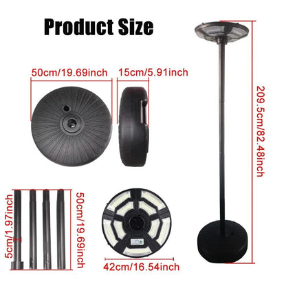 Motion Sensor Solar Floor Lamp For Outdoor Security And Emergency Use 5