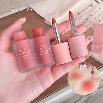 Smooth Multi-purpose, Cream Expansion Color, Nude Matte, Velvet Lip Glaze, Blush Eye Shadow, Not Easy to Fade