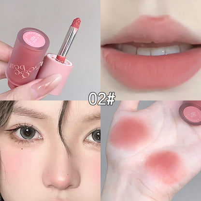 Smooth Multi-purpose, Cream Expansion Color, Nude Matte, Velvet Lip Glaze, Blush Eye Shadow, Not Easy to Fade
