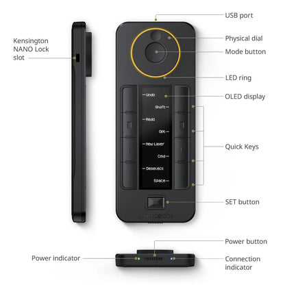 Wireless Shortcut Control Pad for Artists and Creators
