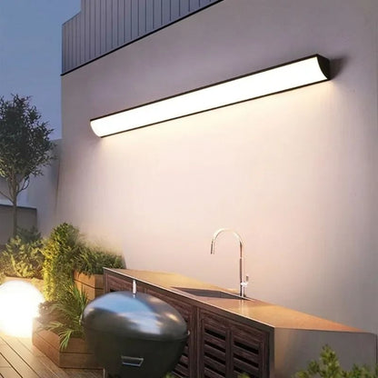 Long Strip Minimalist Outdoor LED Wall Light for Stylish Home Lighting