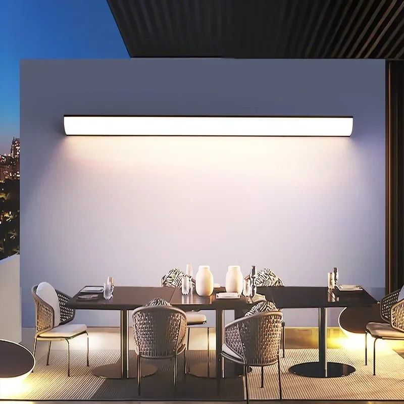 Long Strip Minimalist Outdoor LED Wall Light For Stylish Home Lighting 1