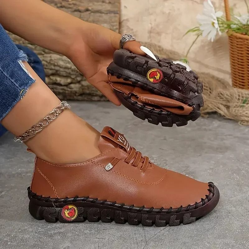 Womens Comfortable Thick Sole Sneakers  Casual Outdoor Walking Shoes 9