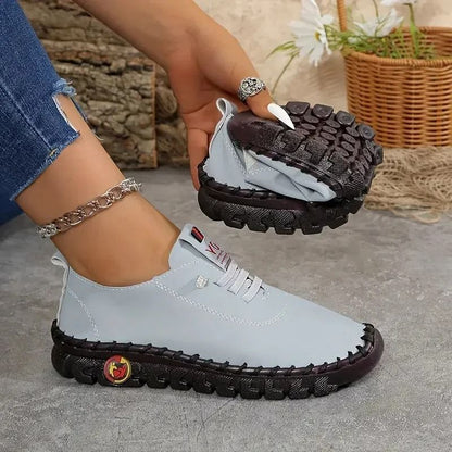 Womens Comfortable Thick Sole Sneakers  Casual Outdoor Walking Shoes 10