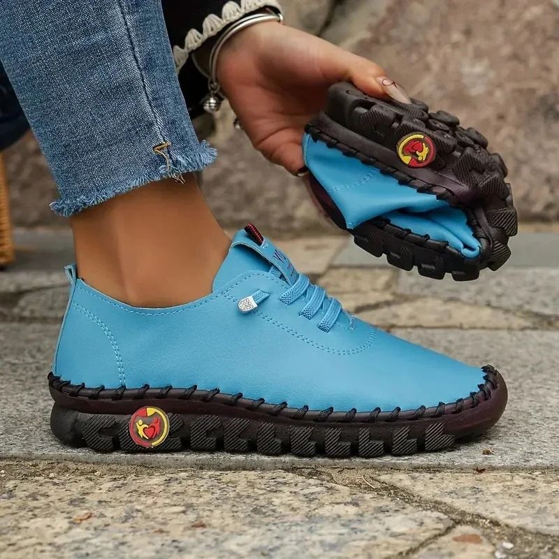 Womens Comfortable Thick Sole Sneakers  Casual Outdoor Walking Shoes 8