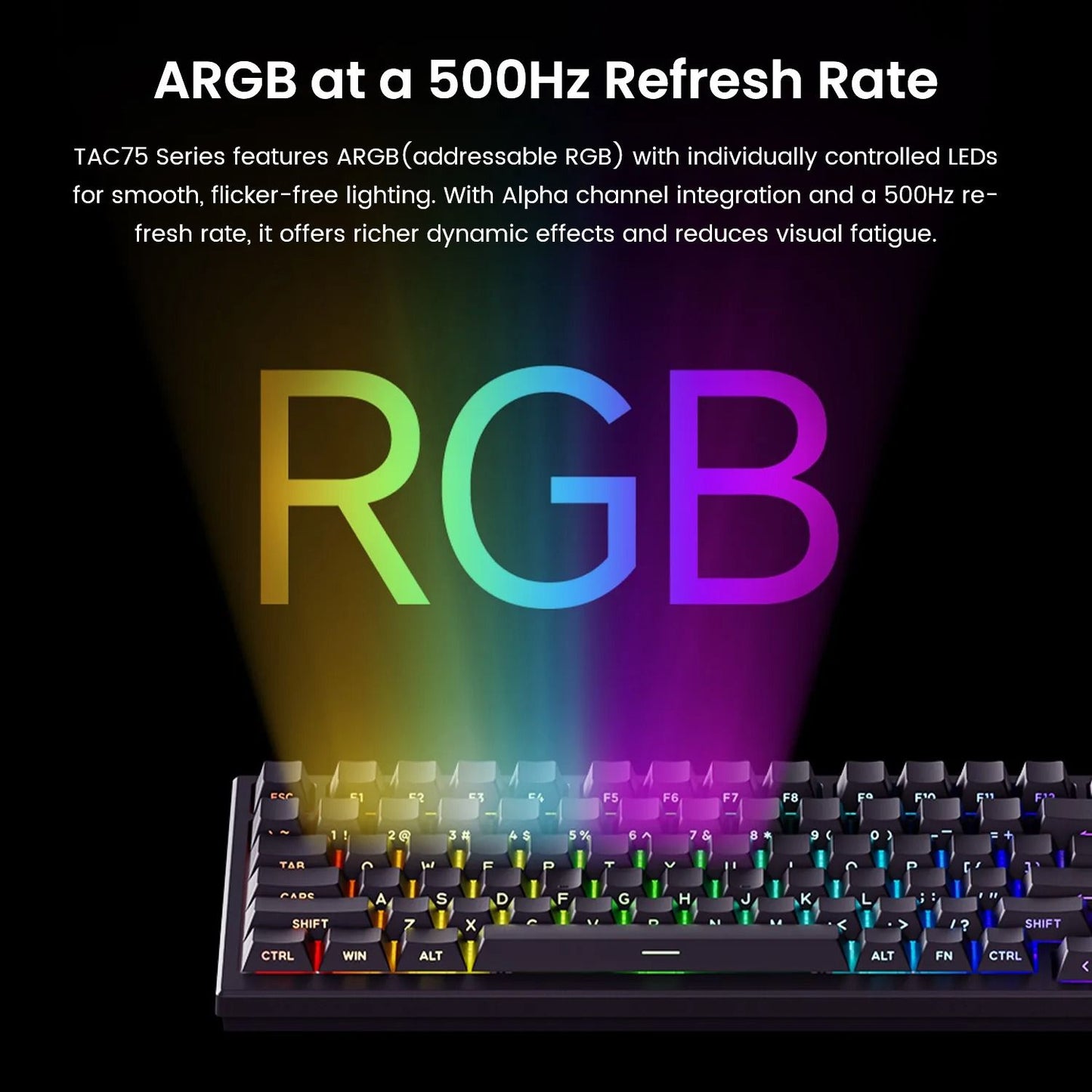 Wired Compact Gaming Keyboard With Magnetic Switches And RGB Lighting 5