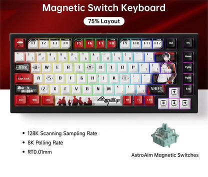 Wired Compact Gaming Keyboard With Magnetic Switches And RGB Lighting 8