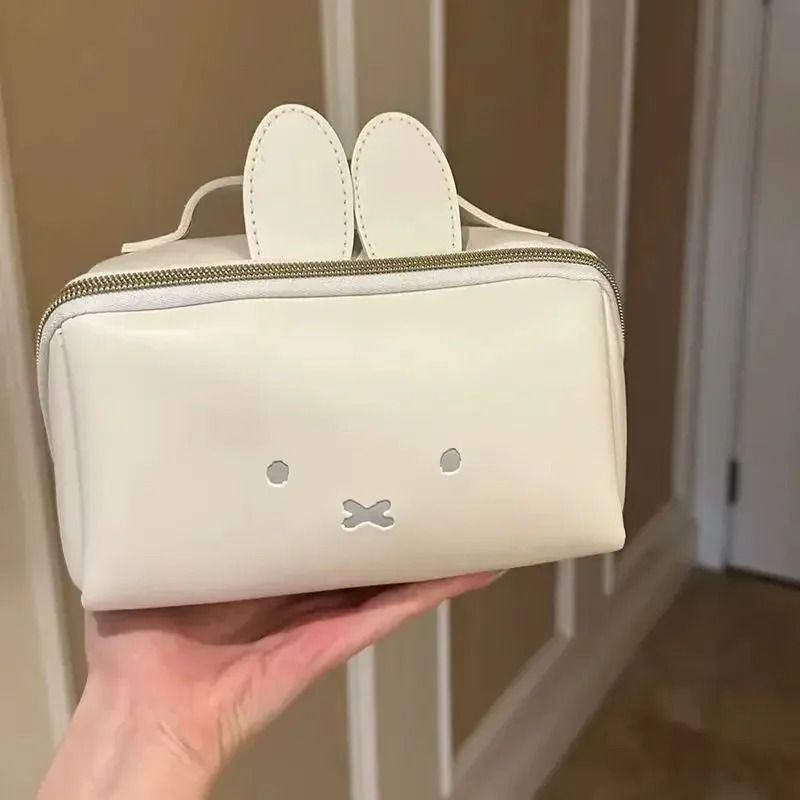 Kawaii Rabbit Makeup And Toiletry Bag  Cute MultiFunctional Portable Storage Pouch For Girls 3