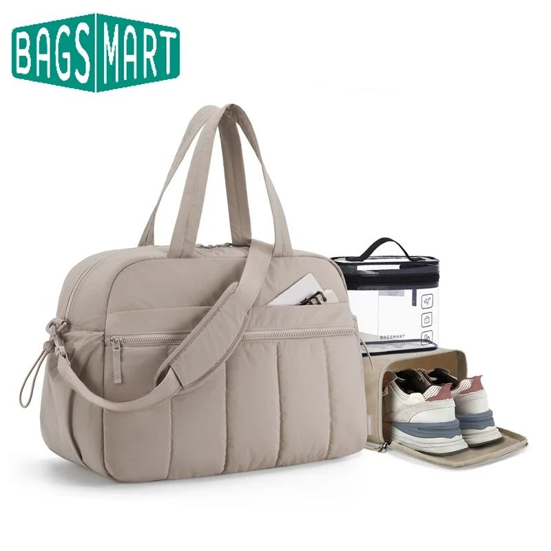 3Piece Lightweight Travel Duffel Bag Set With Shoe Bag And TSAApproved Toiletry Bag  Large Capacity 1