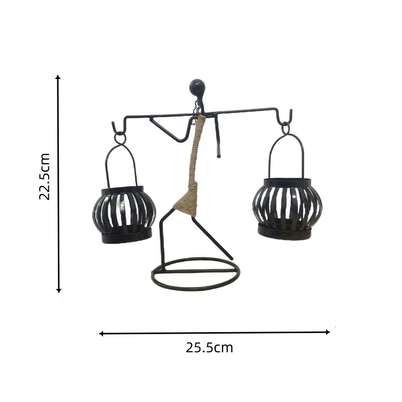 Nordic Metal Candlestick Abstract Character Sculpture Candle Holder Handmade Figurines Home Decorat 11