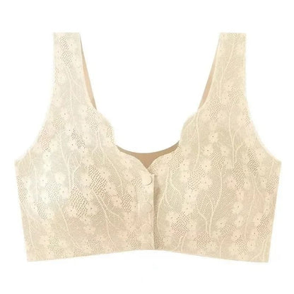 Seamless Front Open Vest Style Bra For Middle Aged And Elderly Women 7