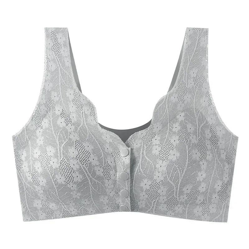 Seamless Front Open Vest Style Bra For Middle Aged And Elderly Women 8