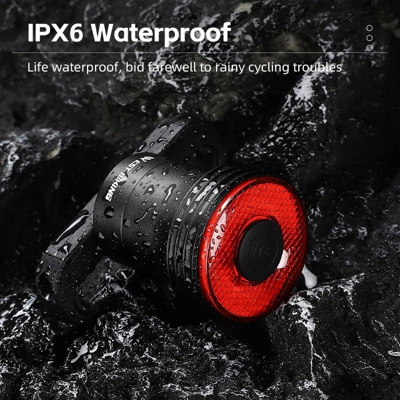 Solar Motion Activated Rear Bike Light For Outdoor Safety 3