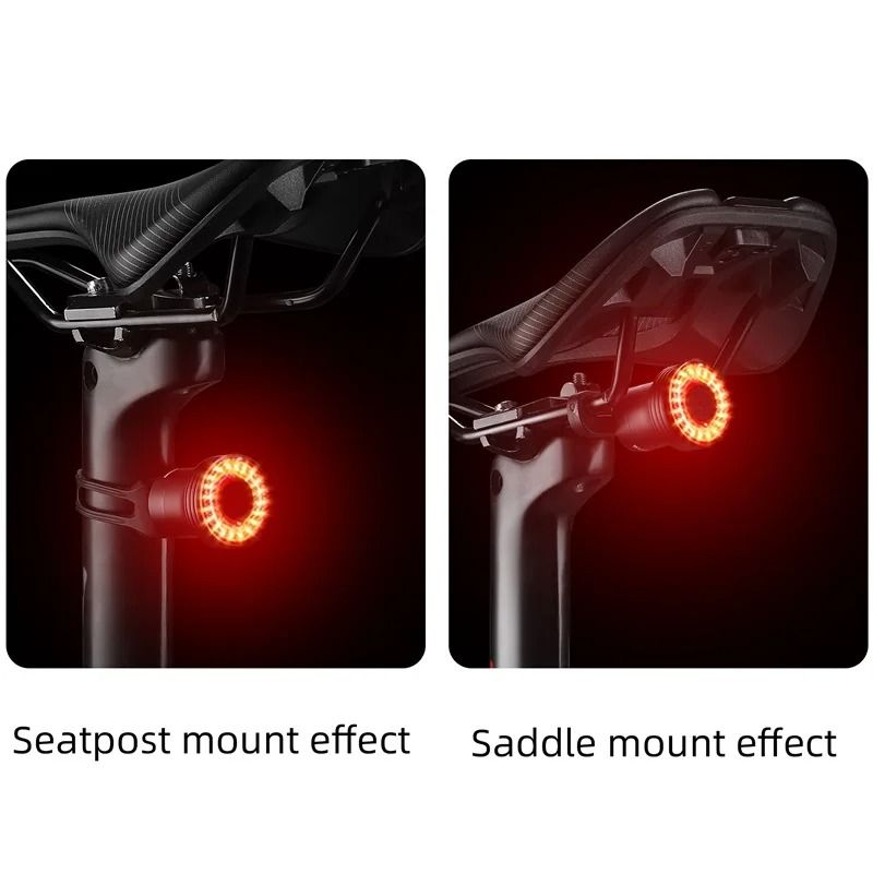 Solar Motion Activated Rear Bike Light For Outdoor Safety 4