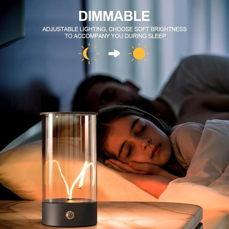 Minimalist Magnetic Table Lamp Touch Control Cordless Desk Lamp USB Rechargeable For Bedroom 3