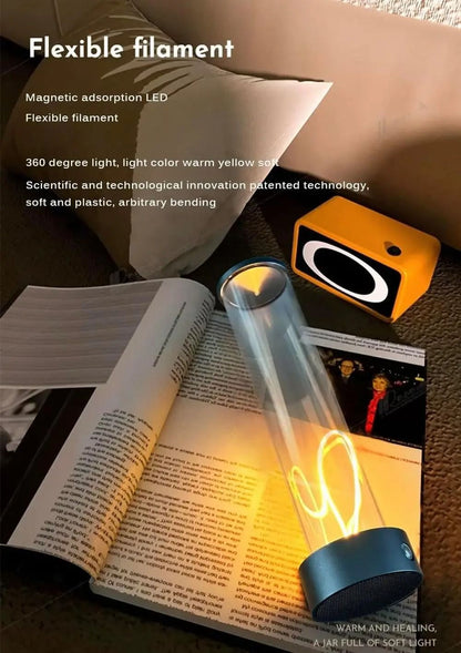 Minimalist Magnetic Table Lamp Touch Control Cordless Desk Lamp USB Rechargeable For Bedroom 5
