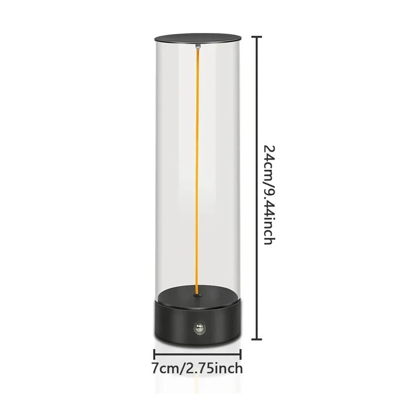Minimalist Magnetic Table Lamp Touch Control Cordless Desk Lamp USB Rechargeable For Bedroom 7