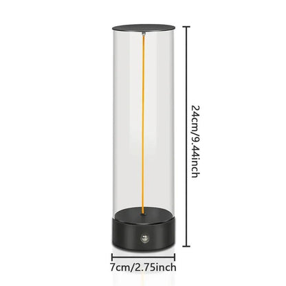 Minimalist Magnetic Table Lamp Touch Control Cordless Desk Lamp USB Rechargeable For Bedroom 7