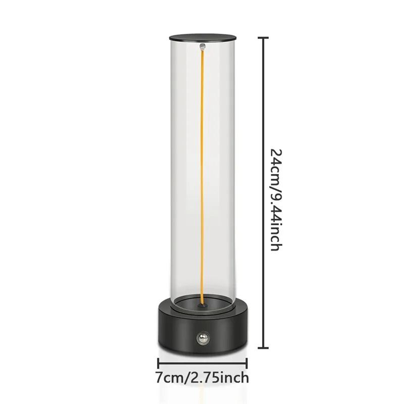 Minimalist Magnetic Table Lamp Touch Control Cordless Desk Lamp USB Rechargeable For Bedroom 8