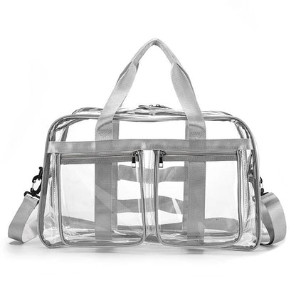 PVC Gym Bag Transparent Sports Duffle Bag Waterproof Fitness Yoga Handbag Large Portable Shoulder C 9