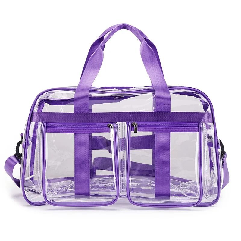 PVC Gym Bag Transparent Sports Duffle Bag Waterproof Fitness Yoga Handbag Large Portable Shoulder C 10