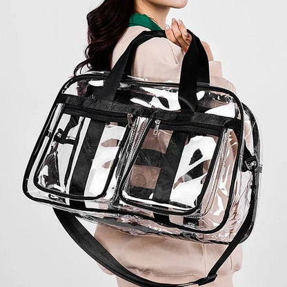 PVC Gym Bag Transparent Sports Duffle Bag Waterproof Fitness Yoga Handbag Large Portable Shoulder C 2