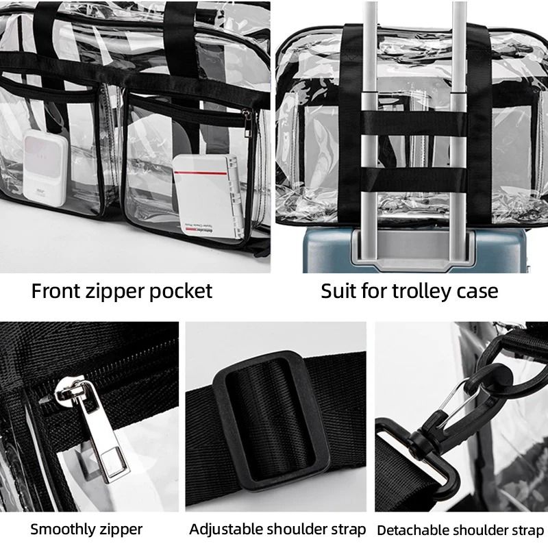 PVC Gym Bag Transparent Sports Duffle Bag Waterproof Fitness Yoga Handbag Large Portable Shoulder C 5