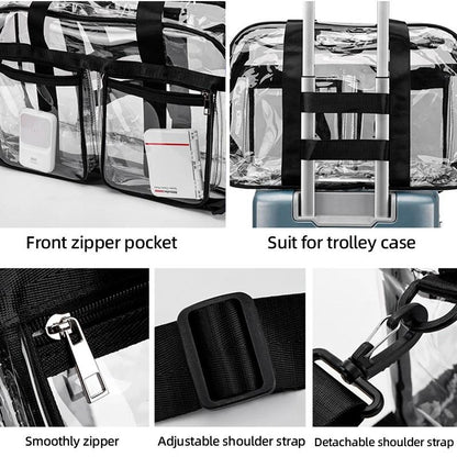 PVC Gym Bag Transparent Sports Duffle Bag Waterproof Fitness Yoga Handbag Large Portable Shoulder C 5