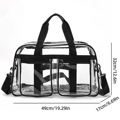 PVC Gym Bag Transparent Sports Duffle Bag Waterproof Fitness Yoga Handbag Large Portable Shoulder C 6