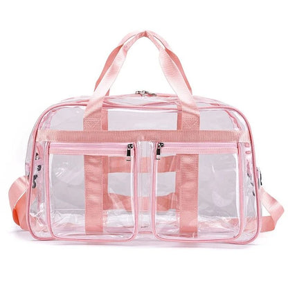 PVC Gym Bag Transparent Sports Duffle Bag Waterproof Fitness Yoga Handbag Large Portable Shoulder C 7