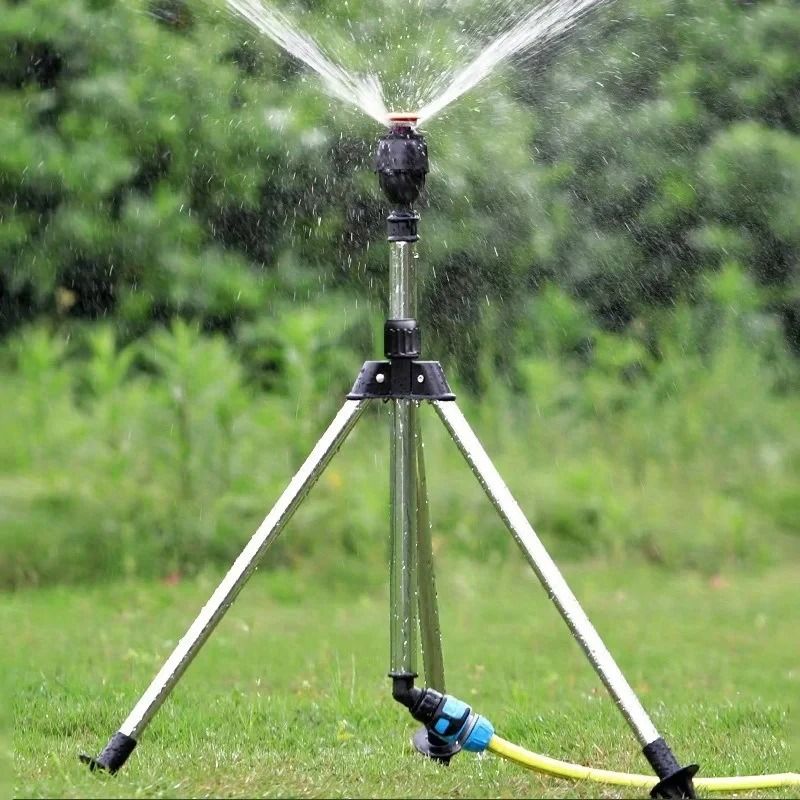 360 Rotary Garden Sprinkler with Telescopic Tripod Support