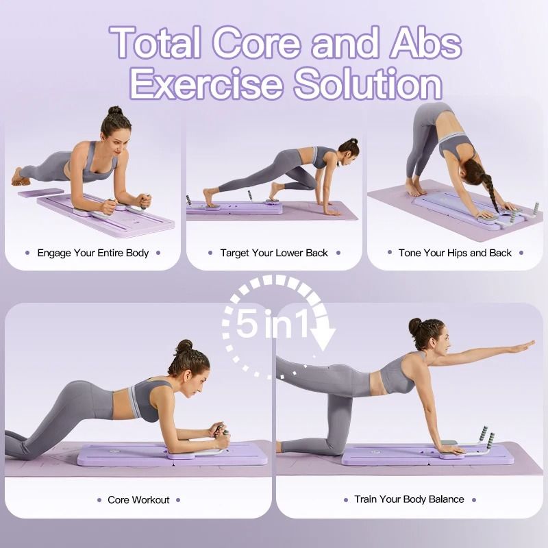 Multifunctional Abdominal Training Board for Home Pilates Workouts