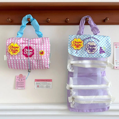 Detachable Makeup Bag Three In One Portable Folding Storage Handbag 1