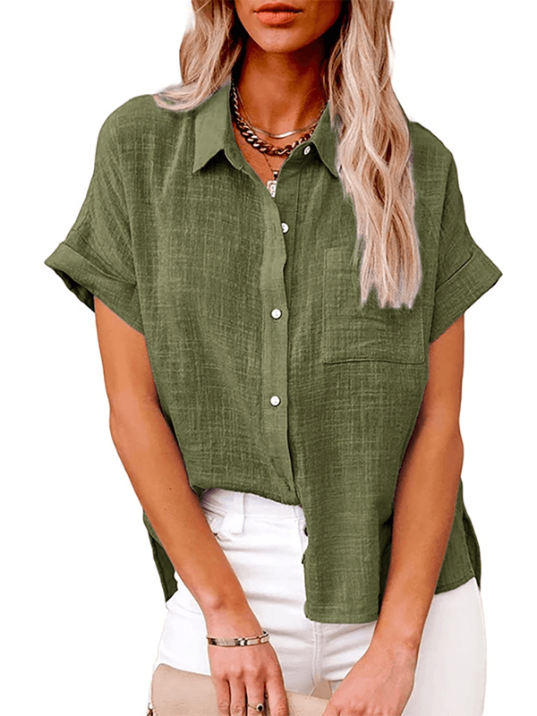 Everyday Oversized Linen Blouse Cotton Linen Tunic 2