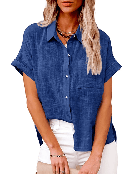 Everyday Oversized Linen Blouse Cotton Linen Tunic 3