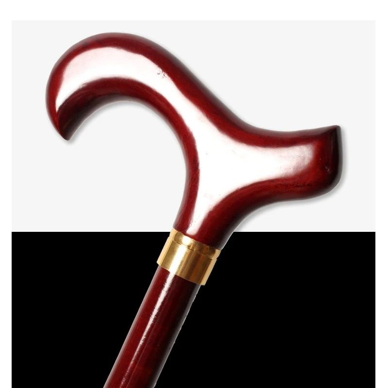 Elegant Detachable German Beech Walking Cane With Red Wooden Handle 3