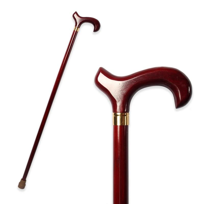 Elegant Detachable German Beech Walking Cane With Red Wooden Handle 6