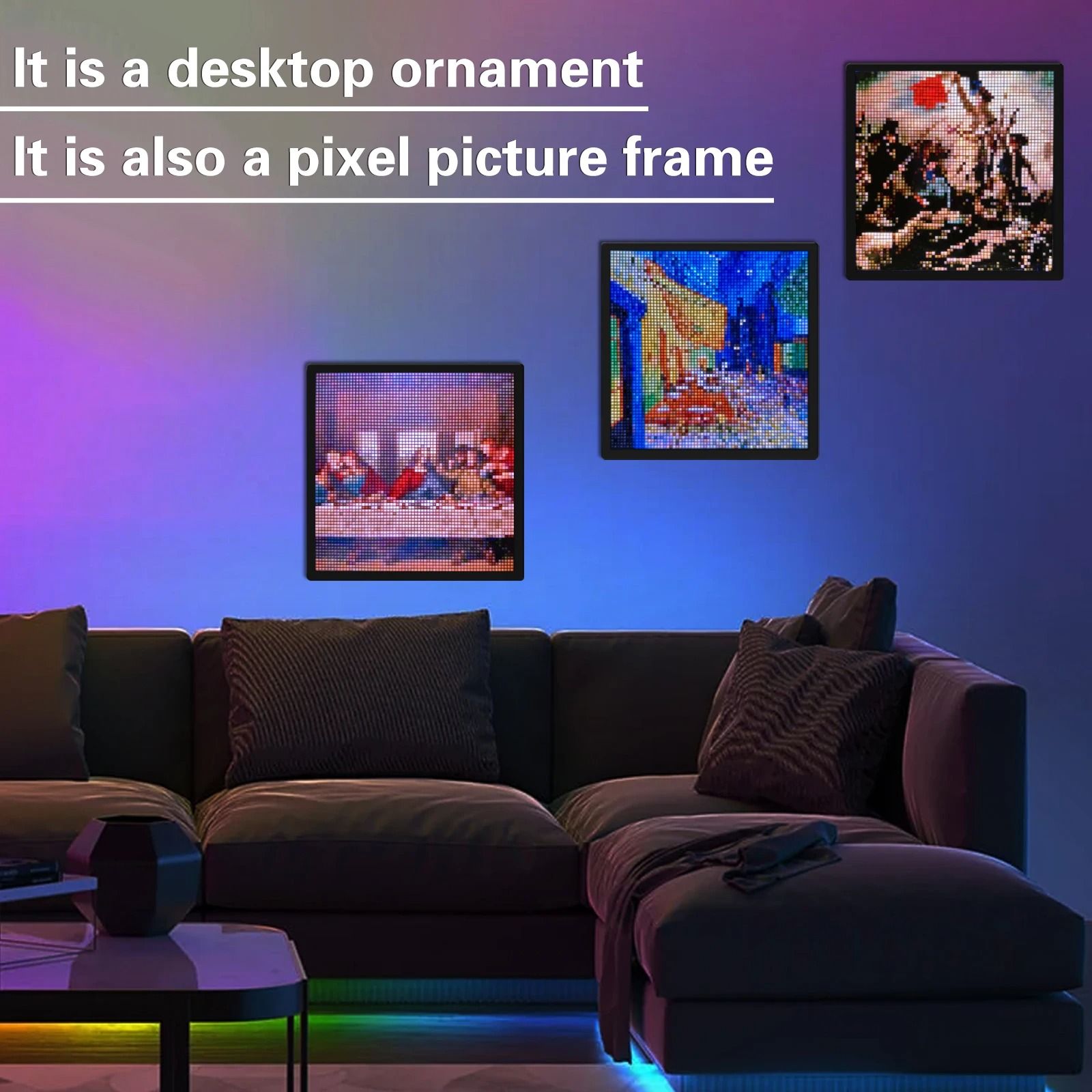 RGB Pixel Art Display Panel With Bluetooth App Control 2
