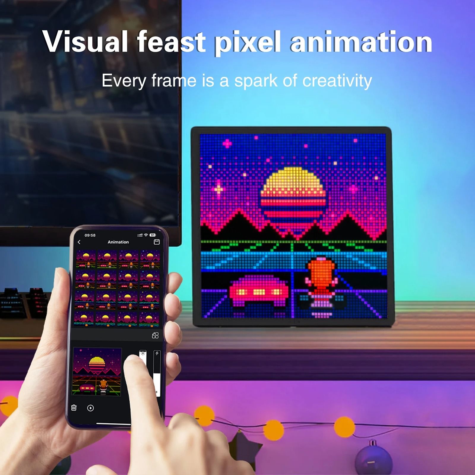 RGB Pixel Art Display Panel With Bluetooth App Control 3