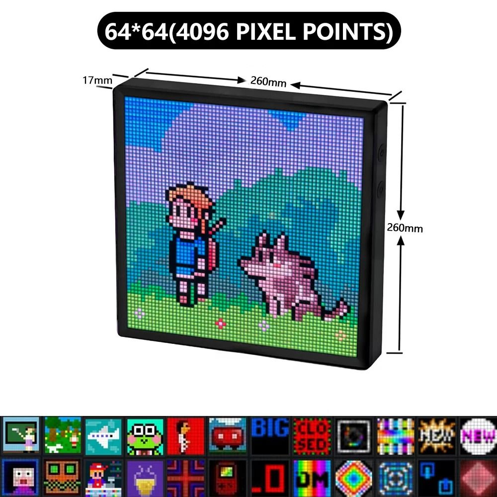 RGB Pixel Art Display Panel With Bluetooth App Control 7