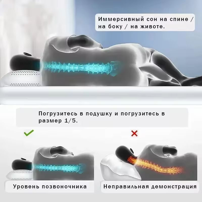 Everyday Natural Latex Orthopedic Pillow For Neck Relief 7