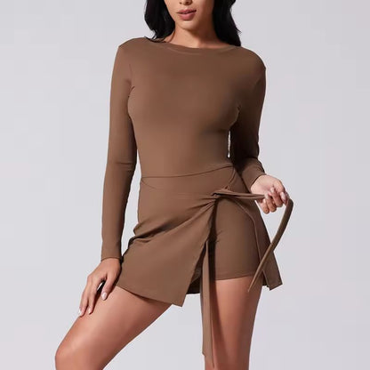 Everyday High Neck Tennis Dress With BuiltIn Shorts 4